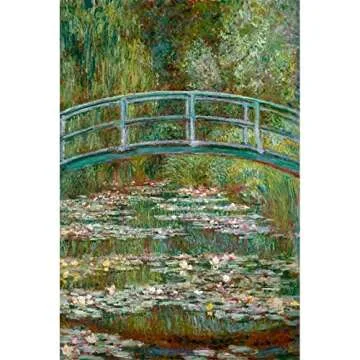 Impressionist ArtPrint by Monet 13x20 Bridge Over Lilies