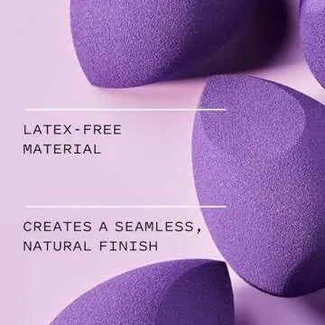 Keys Soulcare Natural Beauty Makeup Blending Sponge, Gentle + Angled for Precise Application, Blends...