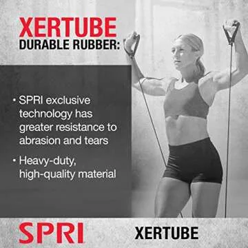 SPRI Xertube Resistance Bands - Durable & Versatile Fitness Tool