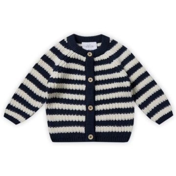 Stellou & Friends Luxurious Cotton Chunky Baby Cardigan for All