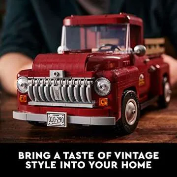 LEGO Icons Pickup Truck 10290 Building Set for Adults, Vintage 1950s Model with Seasonal Display Accessories, Creative Activity, Collector's Gift Idea (1677 Pieces)