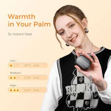 OCOOPA HeatCube Hand Warmers Rechargeable, Ultra Light& Compact Electric Handwarmers for Women Kids,...