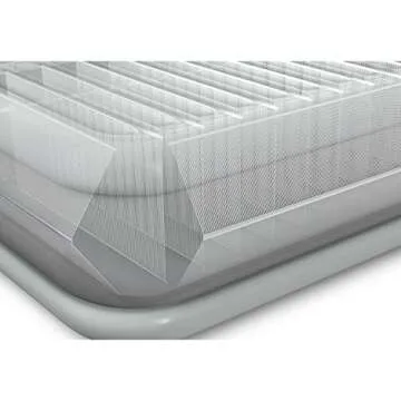 Intex Queen Comfort High Rise Dura-Beam Air Bed Mattress w/Built-In Pump 64417E