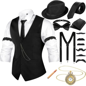 Neer 1920s Mens Costume Accessories Outfit - Stylish Vintage Elegance for All Occasions