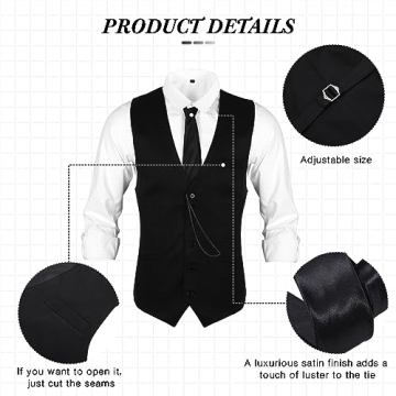 Neer 1920s Mens Costume Accessories Outfit for All Events