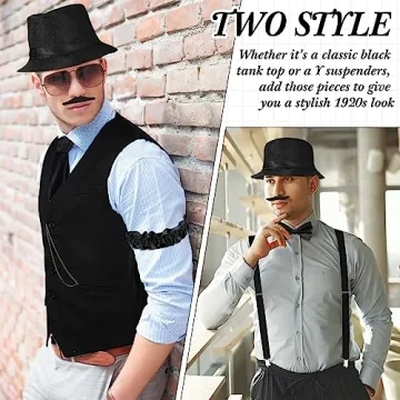 Neer 1920s Mens Costume Accessories Outfit for All Events