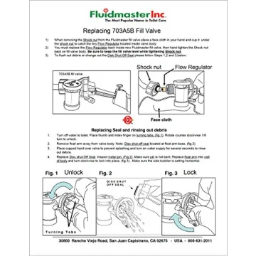 Fluidmaster 703AP4 Toilet Fill Valve for Glacier Bay Toilets