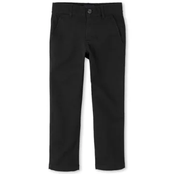 The Children's Place Boys Stretch Skinny Chino Pants - Black, Size 8