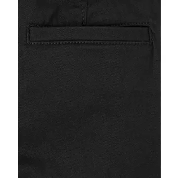 Boys Stretch Skinny Chino Pants in Black Size 8