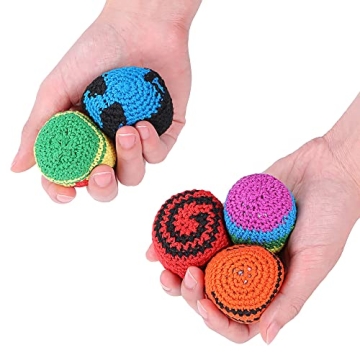 Blulu 5 Pcs Hacky Ball Set for Kids - Fun Outdoor Play