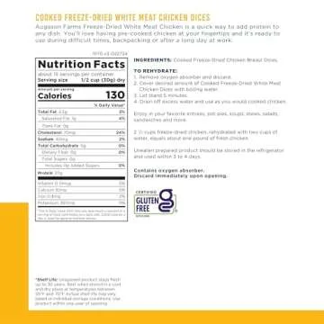 Augason Farms Freeze-Dried Chicken Dices Emergency Food