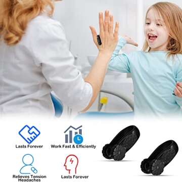 2Pcs Migraine Pressure Point Clip, Headache Relief Acupressure Hand Clip, LI4 Acupressure Point Clip...