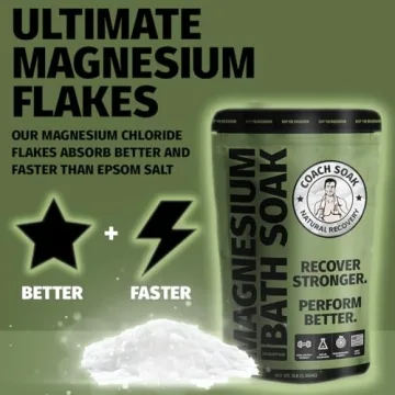 Coach Soak Recovery Bath Soak - Natural Magnesium Flakes 3lbs