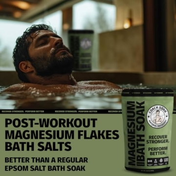 Coach Soak Recovery Bath Soak - Natural Magnesium Flakes 3lbs