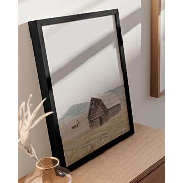 HAUS AND HUES Modern Farmhouse Wall Art - Old Barn Prints, Farm Scene Pictures for Wall, Country Hom...