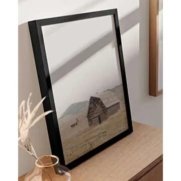 HAUS AND HUES Modern Farmhouse Wall Art - Old Barn Prints, Farm Scene Pictures for Wall, Country Hom...