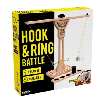 Buffalo Games - Hook and Ring Battle - Ultimate Fast Paced Party Game - Head to Head Game of Skill -...