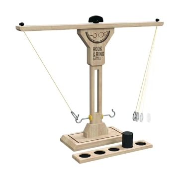 Buffalo Games - Hook and Ring Battle - Ultimate Fast Paced Party Game - Head to Head Game of Skill - Great Addition to Game Party - Bar Game - Ages 8 and Up