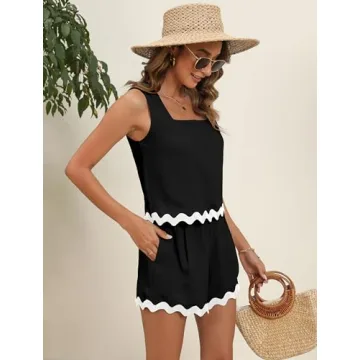 Blooming Jelly Women's Two Piece Beach Outfit for Summer