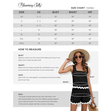 Blooming Jelly Women's Two Piece Beach Outfit for Summer