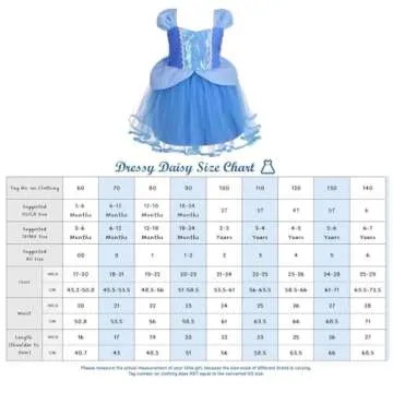 Dressy Daisy Princess Costumes Birthday Fancy Halloween Xmas Party Dresses Up for Toddler Girls with Accessories Size 2T