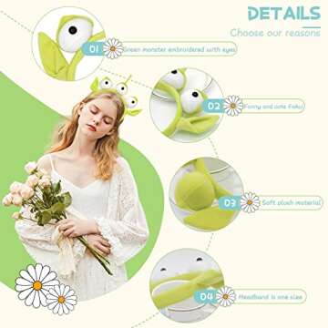 Vanvene Novelty New Alien Ears Costume Plush Headband Adult Child Party Cosplay Gift 1Pcs