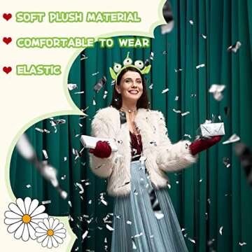 Vanvene Novelty New Alien Ears Costume Plush Headband Adult Child Party Cosplay Gift 1Pcs