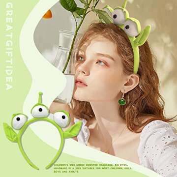 Vanvene Novelty New Alien Ears Costume Plush Headband Adult Child Party Cosplay Gift 1Pcs