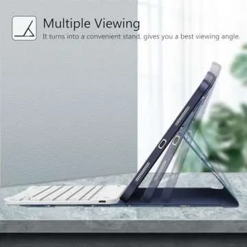 Fintie Keyboard Case for iPad A16 & 10th Gen - Ocean Marble