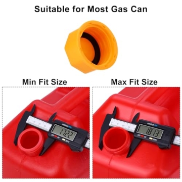 6PCS Replacement Gas Can Caps for 5 Gallons
