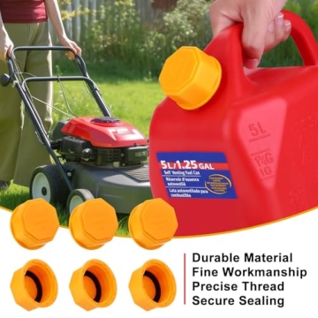 6PCS Replacement Gas Can Caps for 5 Gallons