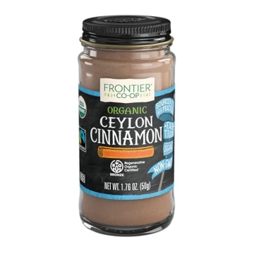 Frontier Co-op Regenerative Organic Ceylon Cinnamon - 1.76-Ounce Freshly Ground Spice