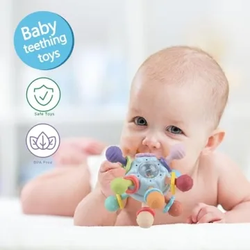 Baby Sensory Montessori Toy for Infants and Newborns - Teething Relief and Travel Friendly