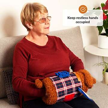 ODOXIA Fidget Muff and Blanket for Elderly | Fidget Blanket for Dementia | Dementia Products for Eld...