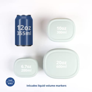 Explore BLUE GINKGO Nesting Silicone Containers - Set of 3