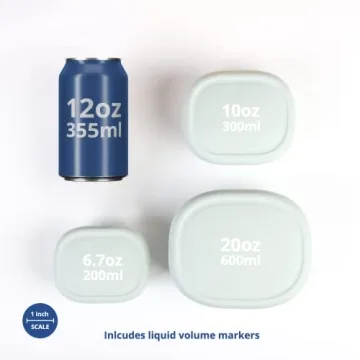 Explore BLUE GINKGO Nesting Silicone Containers - Set of 3