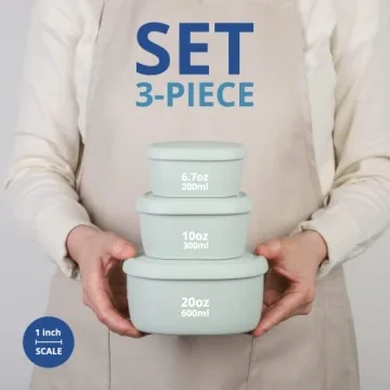 Explore BLUE GINKGO Nesting Silicone Containers - Set of 3