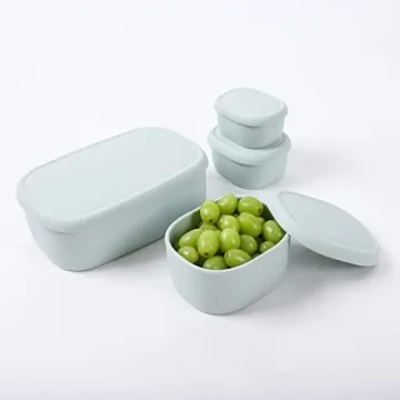 Explore BLUE GINKGO Nesting Silicone Containers - Set of 3