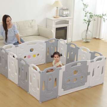 Baby Playpen Activity Centre for Kids - Safe Play Yard