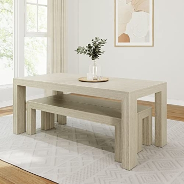Plank+Beam Modern Wood Dining Table Set for Gatherings