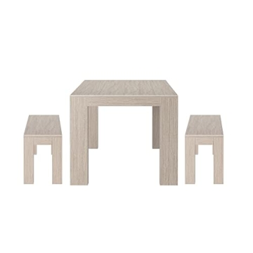 Plank+Beam Modern Wood Dining Table Set for Gatherings