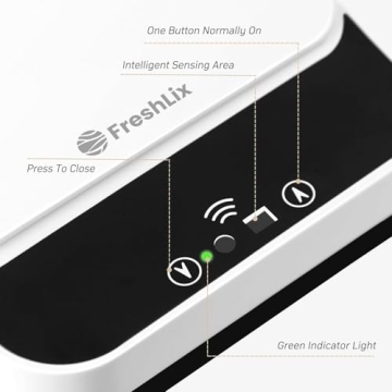 FRESHLIX Touchless Bathroom Trash Can Odor-Control Automatic