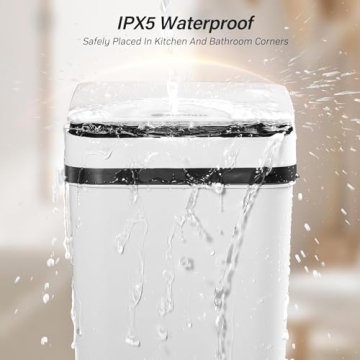 FRESHLIX Touchless Bathroom Trash Can Odor-Control Automatic