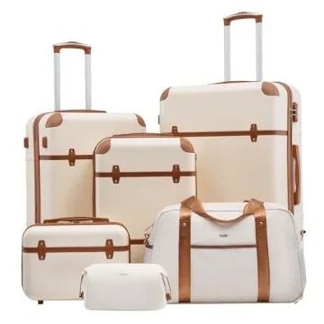 Coolife Luggage Set 3 Piece Suitcase Set - Stylish & Durable
