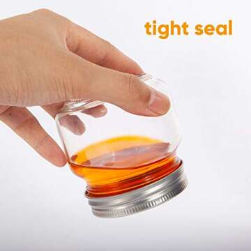 Accguan Mason Jars - 24 Pack 8 Oz Jars with Lids