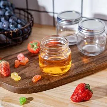 Accguan Mason Jars - 24 Pack 8 Oz Jars with Lids