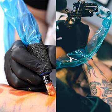 Yuelong 125pcs Tattoo Clip Cord Covers for Hygiene Safety