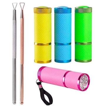 Mini LED UV Lamp & Cuticle Pusher Set for Nail Art
