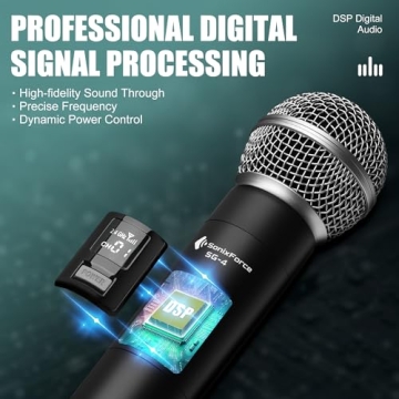 SonixForce Wireless Karaoke Microphone for Parties and Events