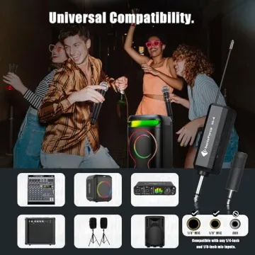 SonixForce Wireless Karaoke Microphone for Parties and Events
